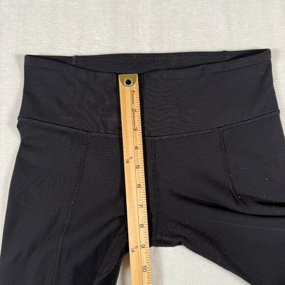 Lululemon Leggings Women Size 6 Scrunch Leg W26 L22 Black Gym Yoga Hidden Pocket - Picture 4 of 7